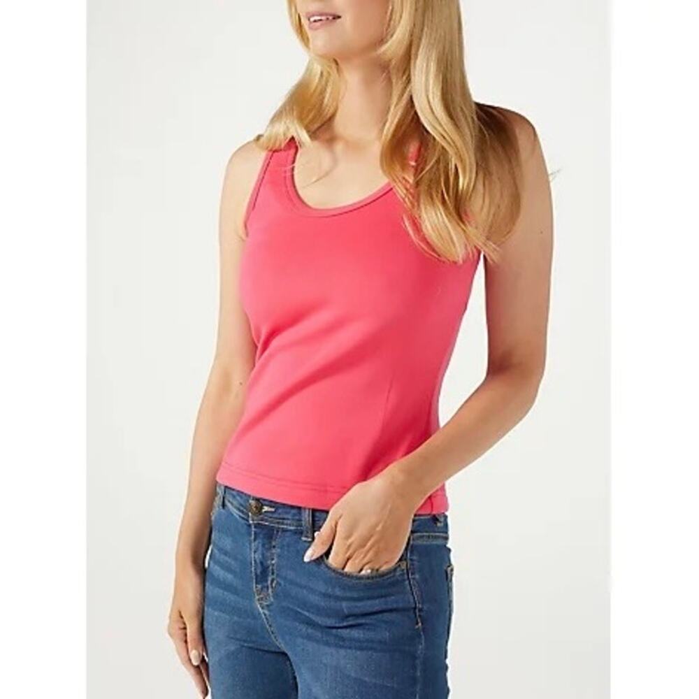NWT Badgley Mischka Women’s Hot Pink Active Athleisure Tank Top. Size M.